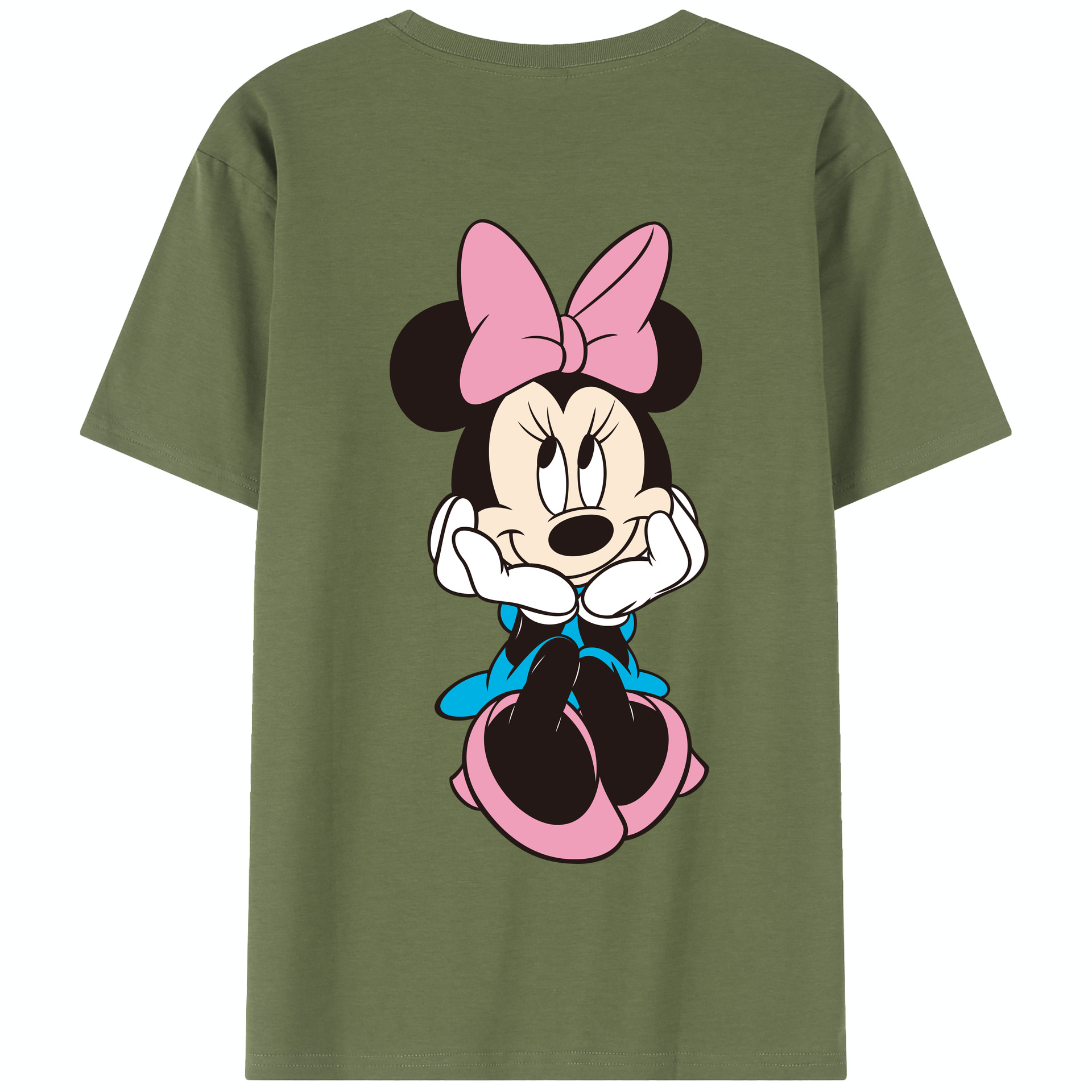 （画像用） ミッキーマウス Mickey Mouse 綿100％半袖Tシャツ（背面プリント）